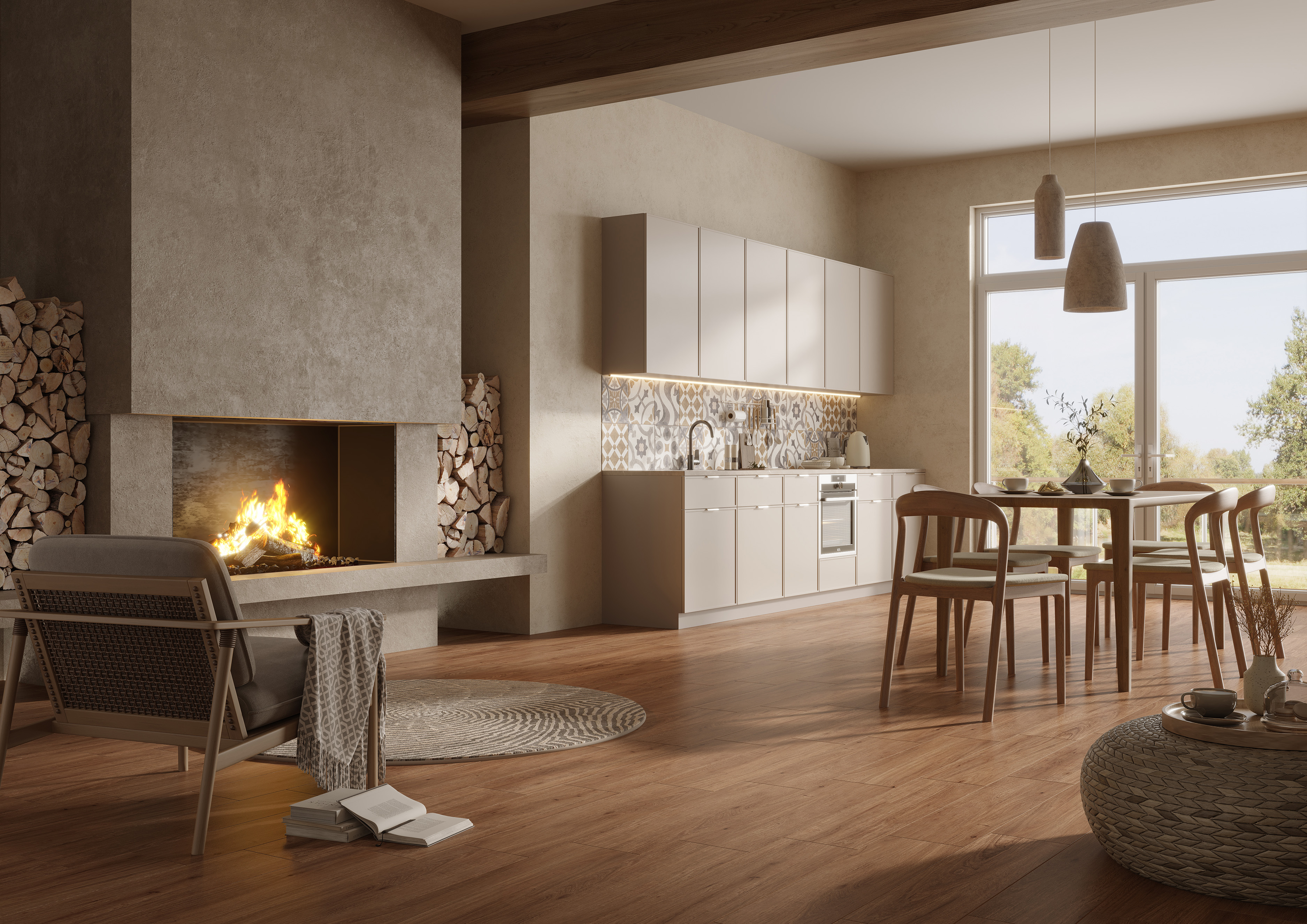 Коллекция керамогранита Kauri (Каури) 21,8х89,8, Cersanit