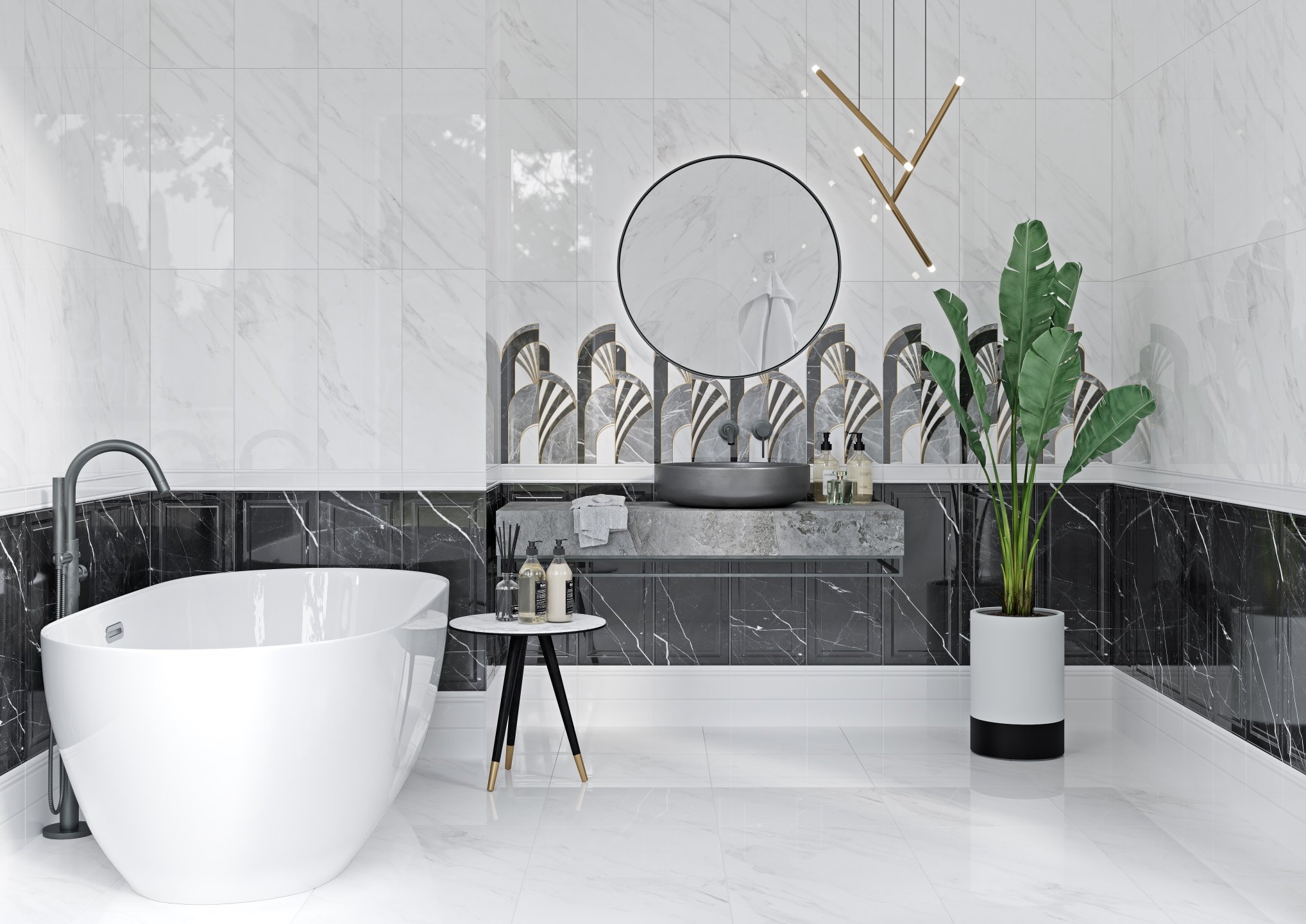 Коллекция плитки и керамогранита Noir (Ноёр) 25х60, Gracia Ceramica (Грация Керамика)