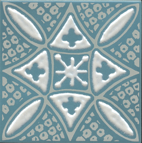 Декор KMD3STA020GN Бахия 2 бирюзовый глянцевый 9,8x9,8x0,7, Kerama Marazzi (Керама Марацци)