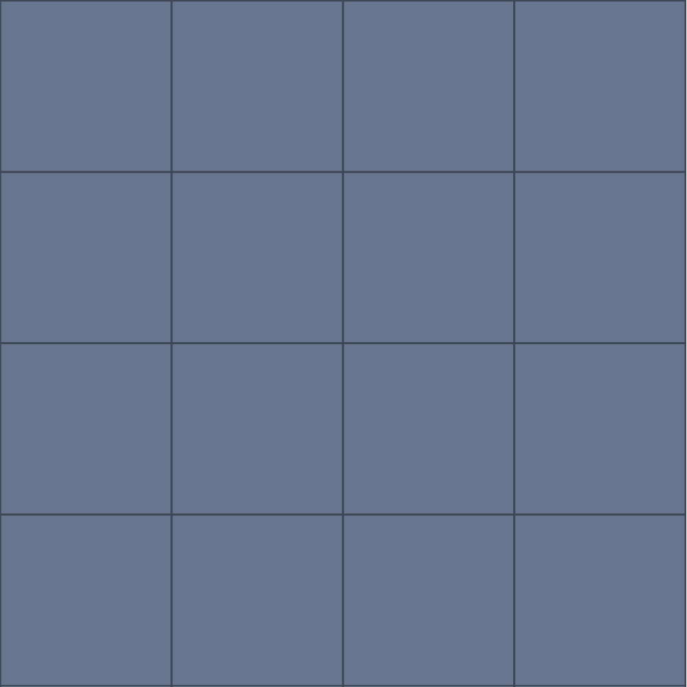 Фальш-квадрат плитка-модуль синий (012) 60х60, Keramark (Керамарк)