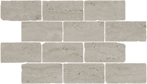 Бордюр BR033 Сан-Марко мозаичный серый матовый обрезной 46,5x26,5x0,9, Kerama Marazzi (Керама Марацци)