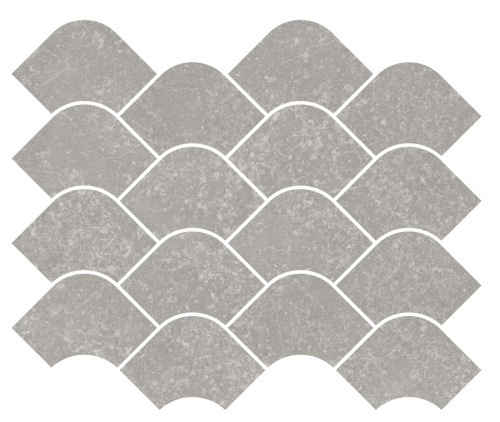 Декор KMD2HID002BR Касабланка наборный серый матовый обрезной 30x25x0,9, Kerama Marazzi (Керама Марацци)