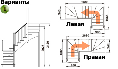 Лестница К-009м П сосна (5 уп), Profi&amp;Hobby