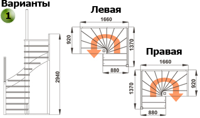 Лестница К-005м/1 П сосна (4 уп), Profi&amp;Hobby