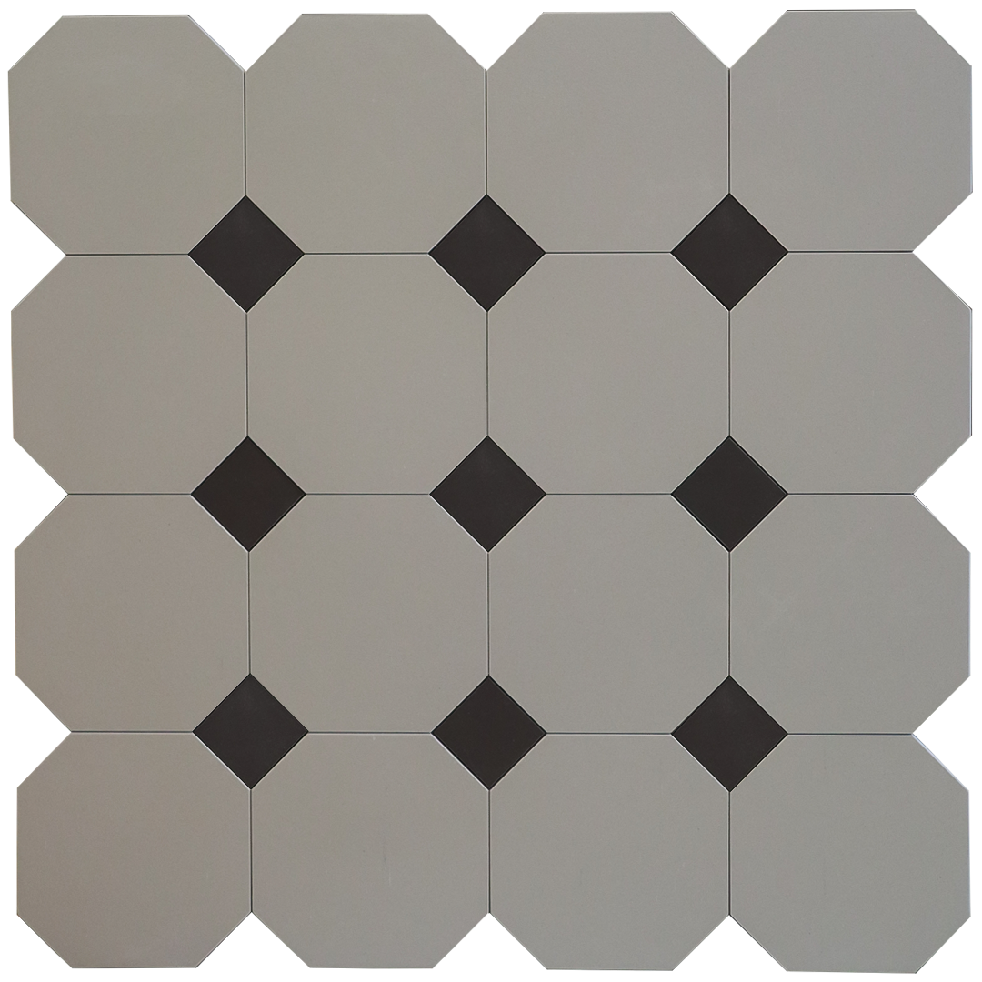 Фальш-октагон плитка-модуль под вставки 4,7х4,7 белый (001) 60х60, Keramark (Керамарк)