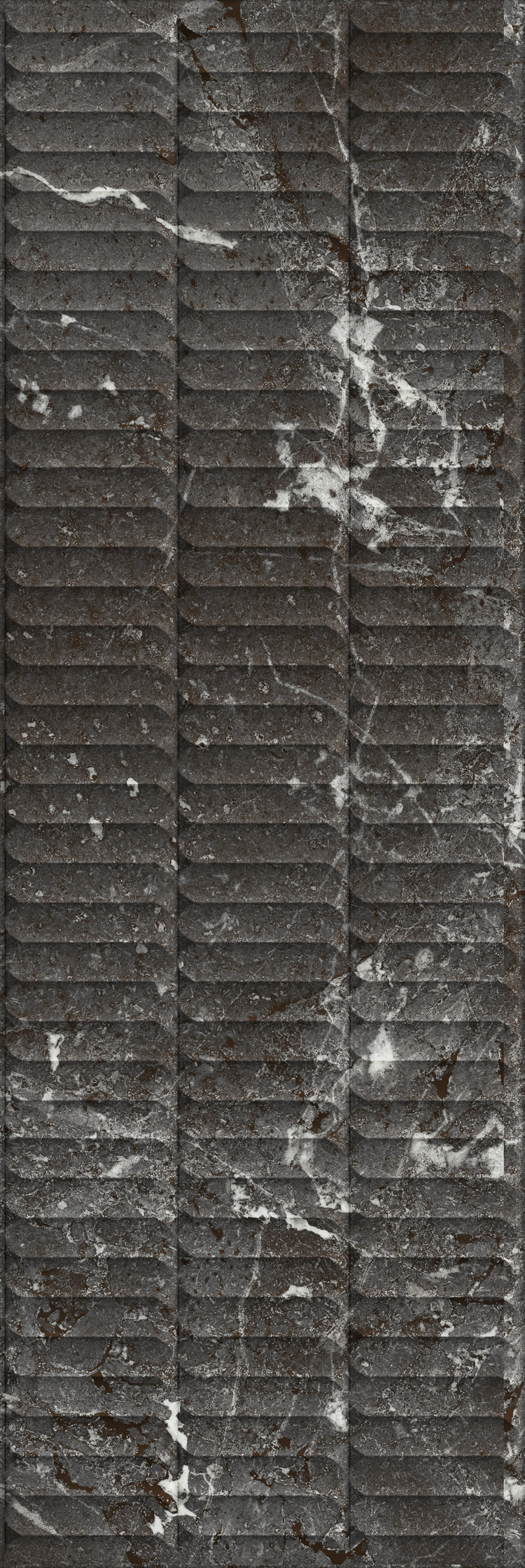 Плитка KM3090B0170R Тубкаль чёрный глянцевый структура обрезной 30x89,5x1,05, Kerama Marazzi (Керама Марацци)