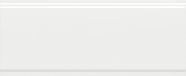 Бордюр BDA034R Флориан белый матовый обрезной 30x12x1,3, Kerama Marazzi (Керама Марацци)