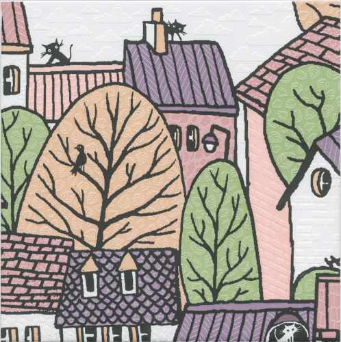 Декор OS\A222\5009 Городок 1 матовый 20x20x0,69, Kerama Marazzi (Керама Марацци)