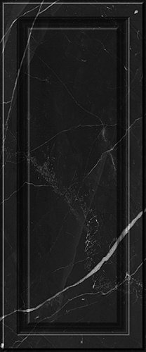 10100001219 Noir black wall 02 глянцевая плитка для стен 25х60, Gracia Ceramica