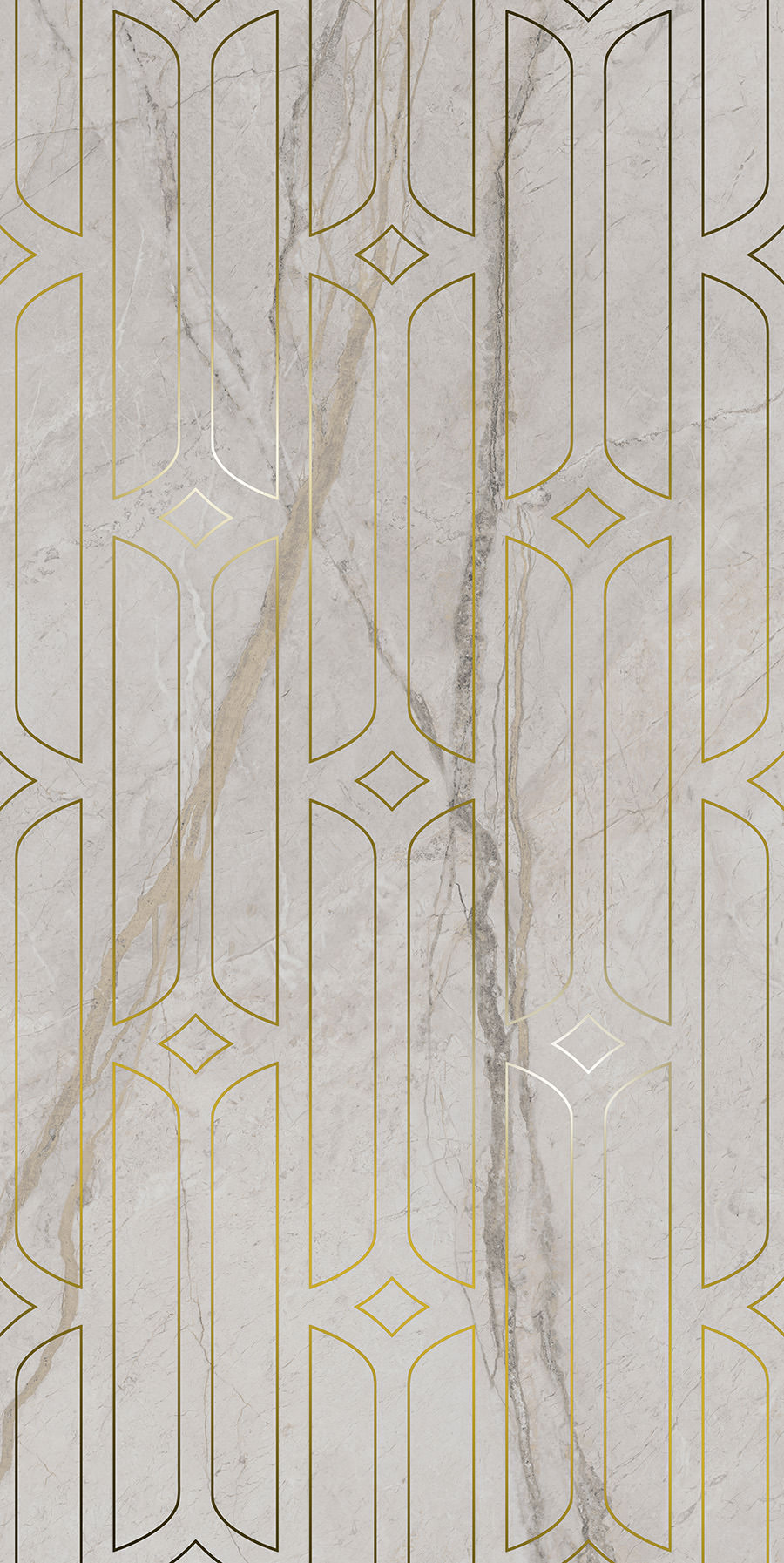 Декор KMD3STA029BR Ифран серый светлый глянцевый обрезной 60x119,5x0,9, Kerama Marazzi (Керама Марацци)