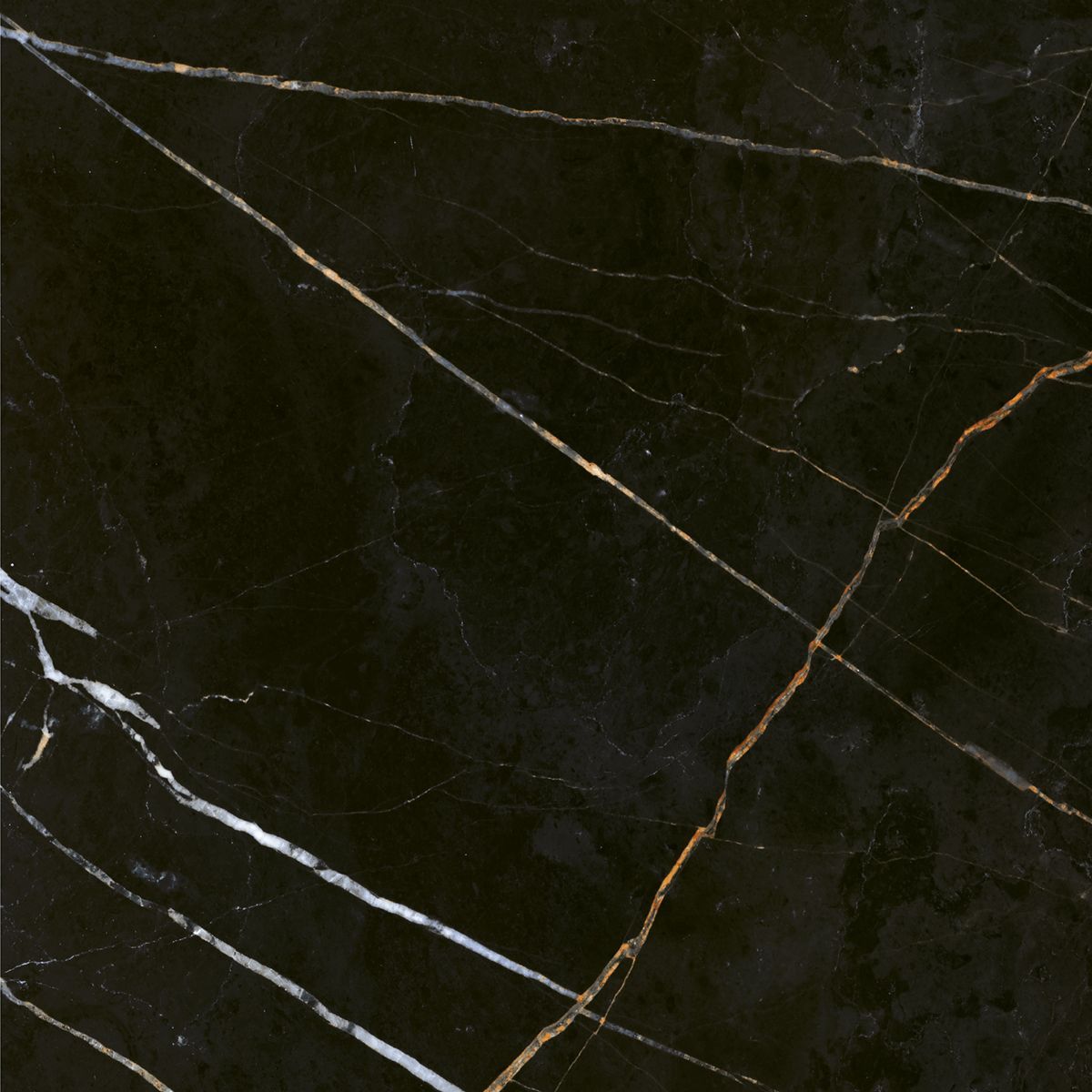 Плитка для пола 508113001 Black & Gold (Блэ́к Энд Го́лд) 42х42, Eletto Ceramica (Элетто Керамика)