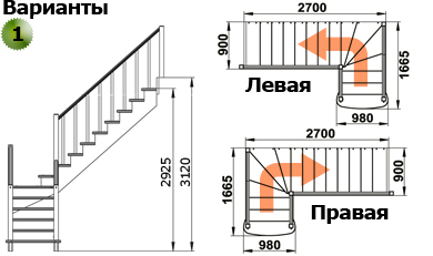 Лестница К-021м Л сосна (6 уп), Profi&Hobby