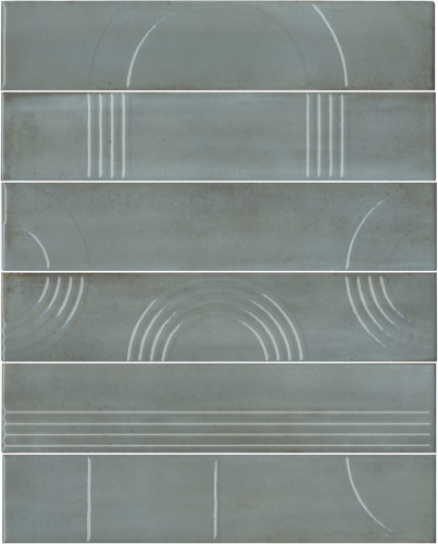 Панно KMP3STA002RN6X Мажорель голубой глянцевый (из 6 частей 6х28,5) 36x28,5x1, Kerama Marazzi (Керама Марацци)