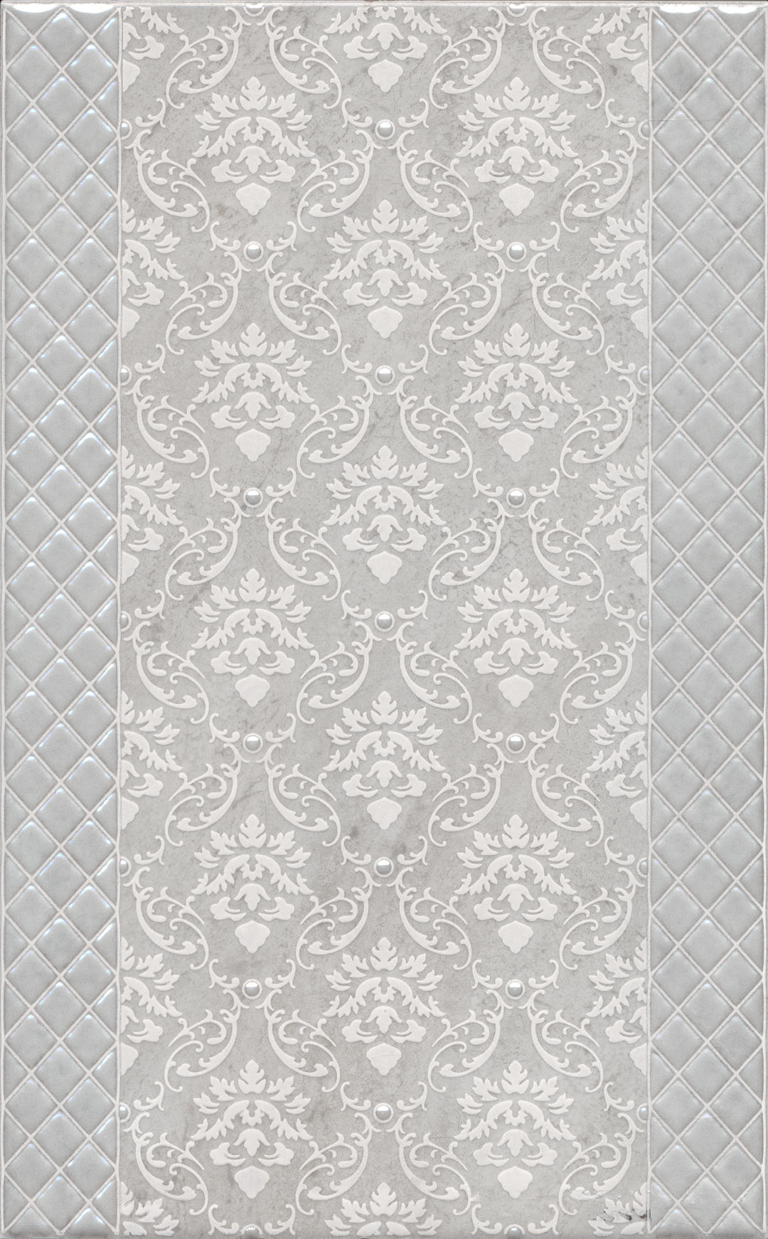 Декор AZ\A053\6424 Мотиво серый светлый глянцевый 25x40x0,8, Kerama Marazzi (Керама Марацци)
