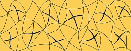 587092001 Vela (Вела) Ochra Stella желтый декор 20,1х50,5, Azori