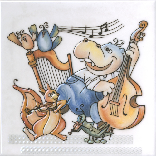 Декор VT\A482\5232 Симфония 3 глянцевый 20x20x0,69, Kerama Marazzi (Керама Марацци)