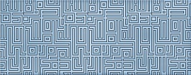 586532001 Nuvola (Нувола) Aqua Labirint голубой декор 20,1х50,5, Azori