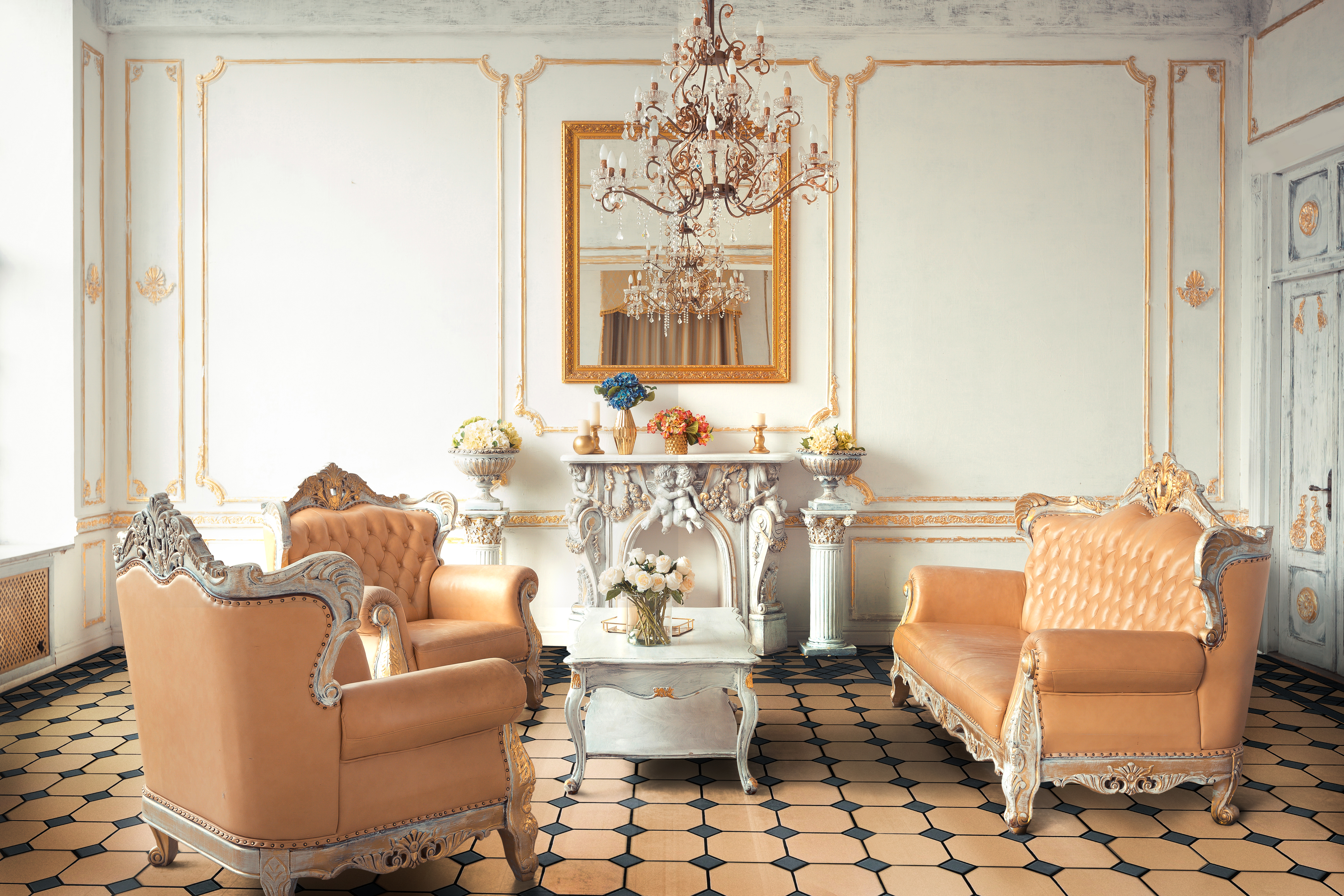 Коллекция метлахской плитки Петергоф светло-кирпичный 29,2х29,2, Keramark (Керамарк)