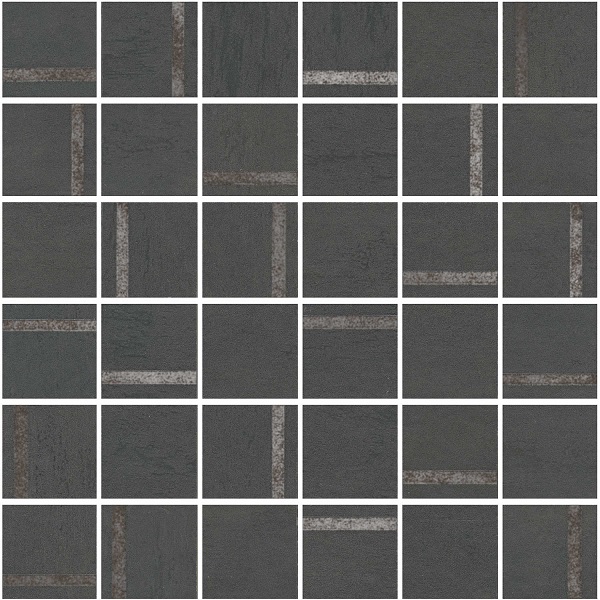 Декор SG640520\MM Гварди 2 мозаичный антрацит матовый обрезной 30x30x0,9, Kerama Marazzi (Керама Марацци)