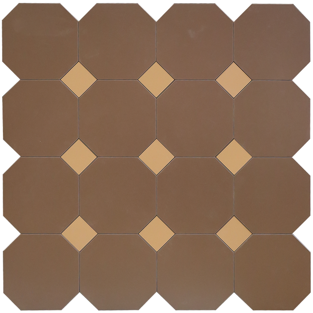 Фальш-октагон плитка-модуль под вставки 4,7х4,7 шоколад (006) 60х60, Keramark (Керамарк)