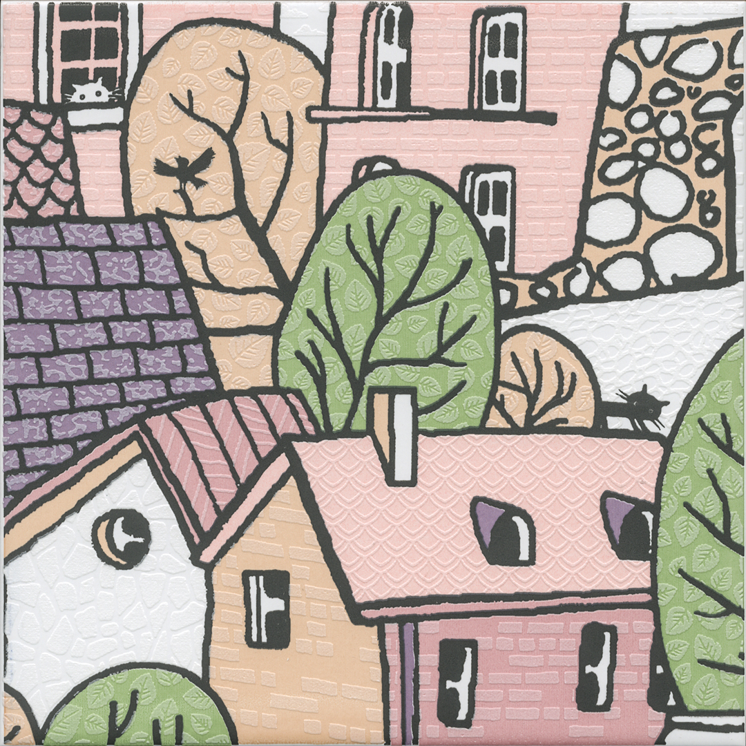 Декор OS\A227\5009 Городок 4 матовый 20x20x0,69, Kerama Marazzi (Керама Марацци)