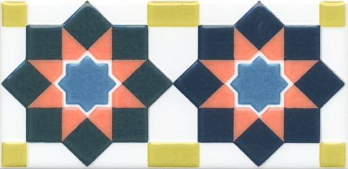 Декор HGD\A327\16000 Алькасар глянцевый 7,4x15x0,69, Kerama Marazzi (Керама Марацци)