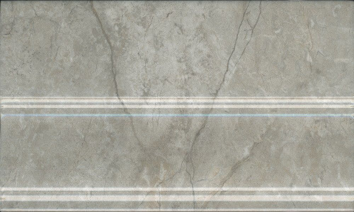 Плинтус FMB033 Кантата серый светлый глянцевый 25x15x1,5, Kerama Marazzi (Керама Марацци)