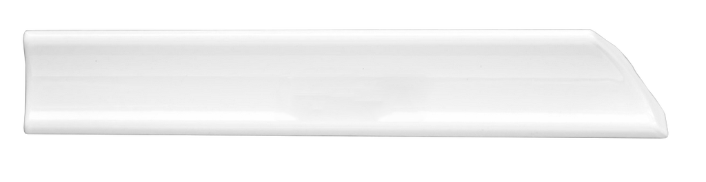 Уголок узкий 20см белый срез правый, Декор Керамика