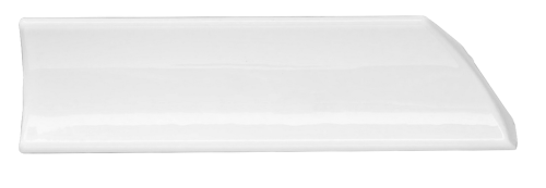 Уголок широкий 20см белый срез правый, Декор Керамика