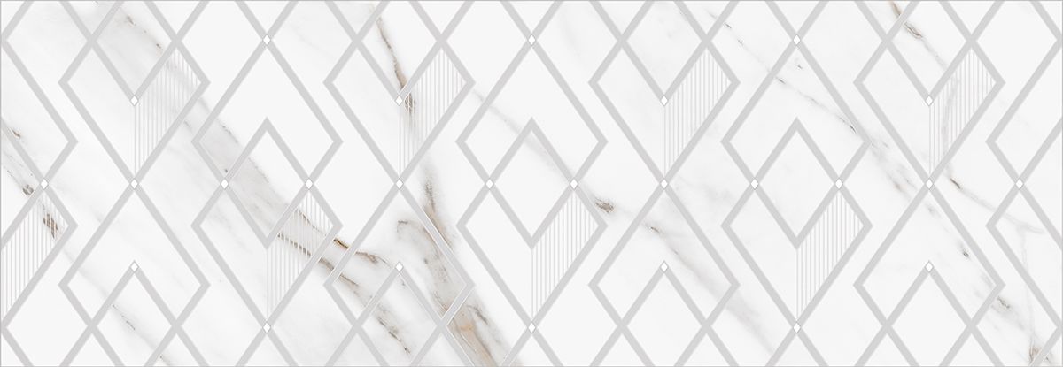 Декор 589122001 Calacatta Grey (Калакáтта Грэй) Perla 24,2х70, Eletto Ceramica (Элетто Керамика)