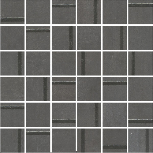 Декор MM13132 Гварди 1 мозаичный антрацит матовый обрезной 30x30x0,9, Kerama Marazzi (Керама Марацци)
