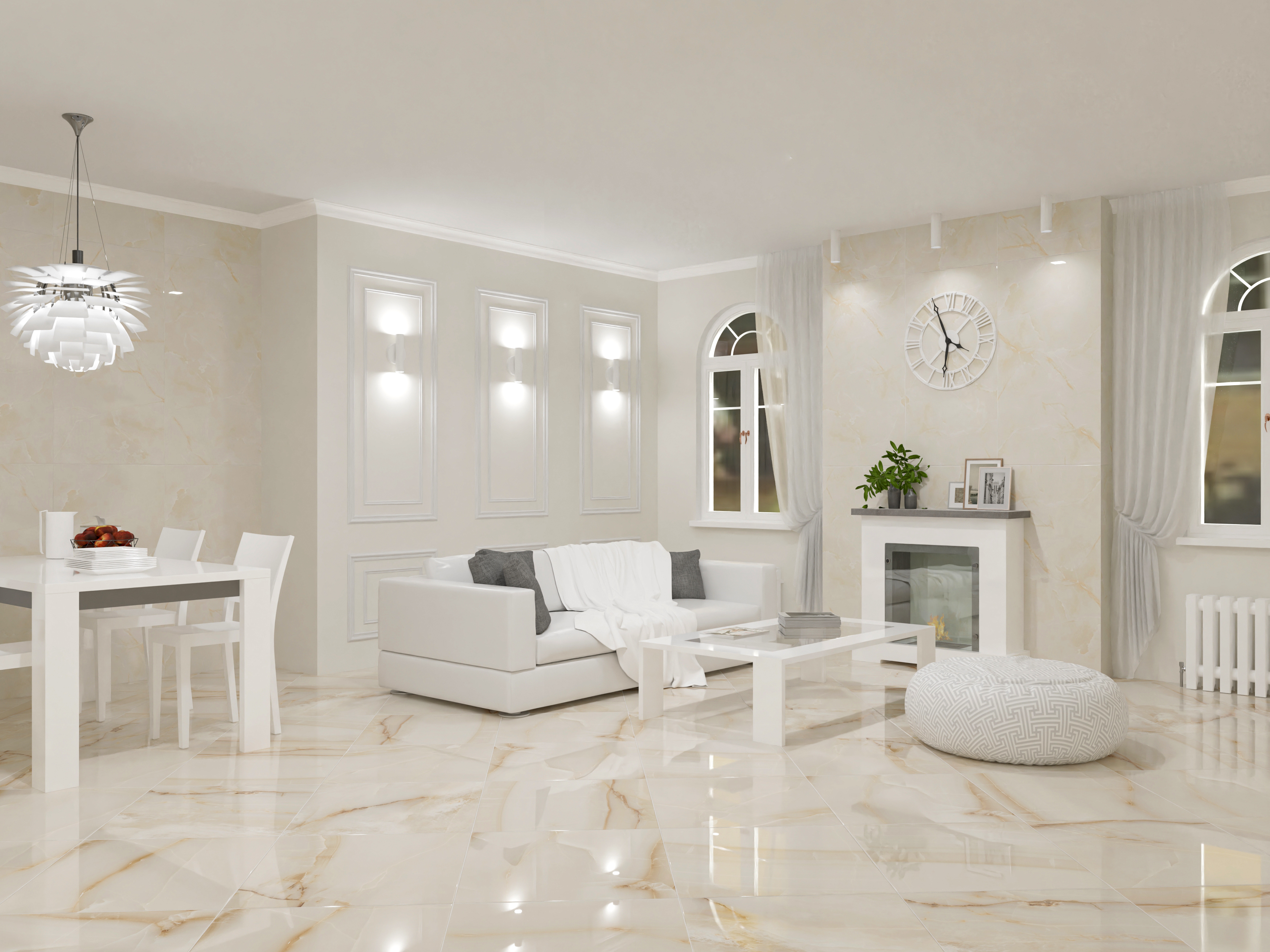 Коллекция керамогранита Onyx Ivory (Оникс Айвори) 60х60, 60х120, Azori (Азори)