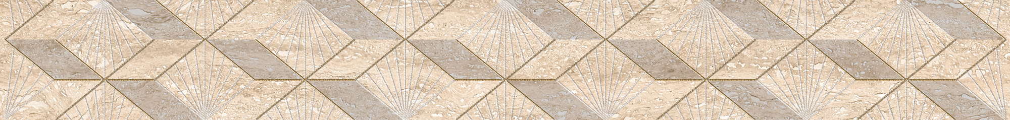 Бордюр 587121002 Ascoli (Асколи) Beige Diamond бежевый 63х7,5, Azori (Азори)