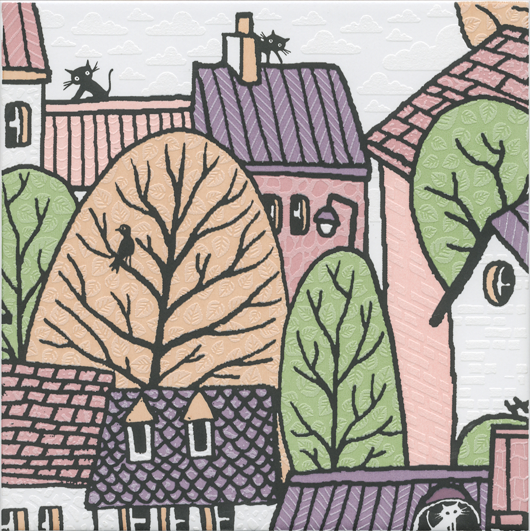 Декор OS\A222\5009 Городок 1 матовый 20x20x0,69, Kerama Marazzi (Керама Марацци)