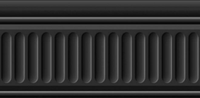 Бордюр 19049\3F Бланше черный структура глянцевый 9,9x20, Kerama Marazzi (Керама Марацци)