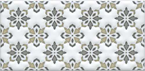 Декор STG\A619\16000 Клемансо орнамент матовый 7,4x15x0,69, Kerama Marazzi (Керама Марацци)
