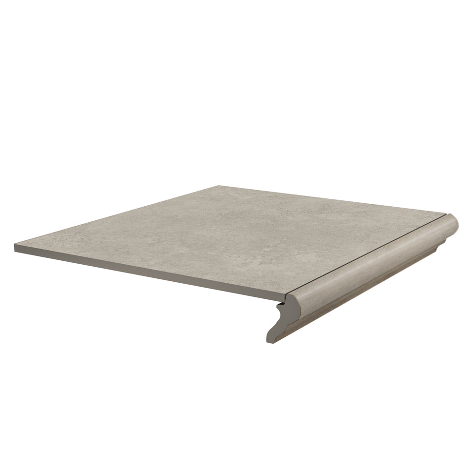 Ступень KM4040G0011NGTF фронтальная Хадду серый светлый матовый 40,2x34x0,8, Kerama Marazzi (Керама Марацци)