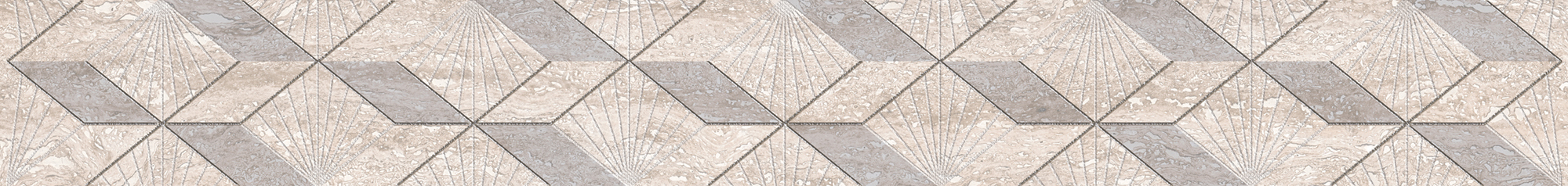 Бордюр 587131002 Ascoli (Асколи) Grey Diamond серый 63х7,5, Azori (Азори)