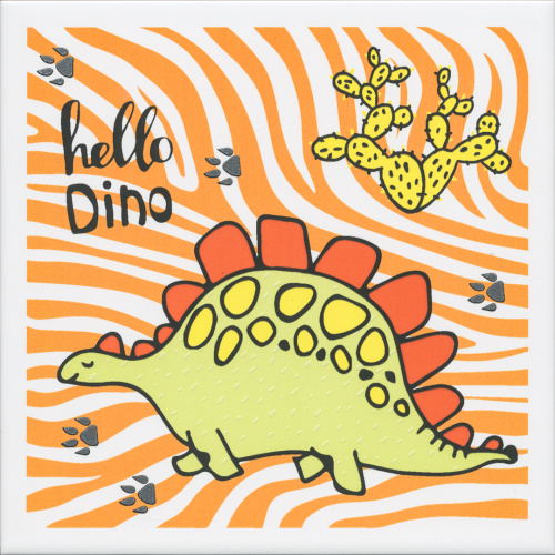 Декор OP\A228\5009 Динозаврики 3 матовый 20x20x0,69, Kerama Marazzi (Керама Марацци)