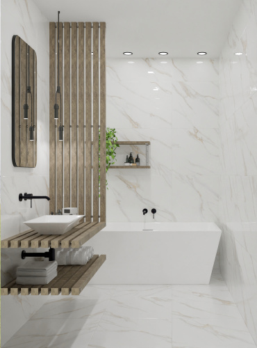 Коллекция керамогранита Statuario Gold (Статюарио Голд) 60х60, 60х120, Azori (Азори)