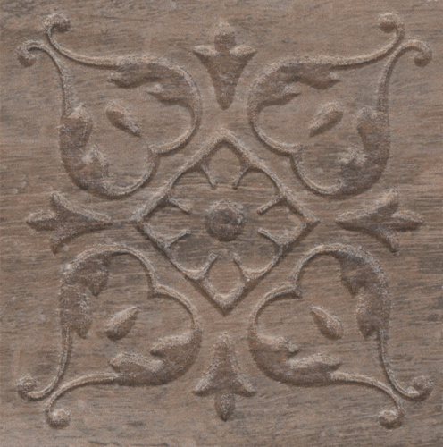 Вставка STG\C482\SG1550 Браш Вуд коричневый тёмный  9,9x9,9x0,8, Kerama Marazzi (Керама Марацци)