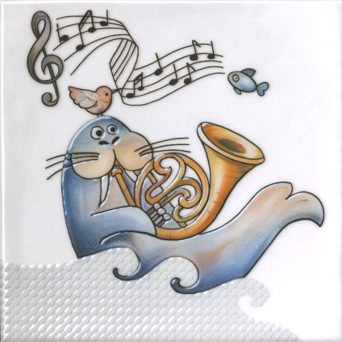 Декор VT\A483\5232 Симфония 4 глянцевый 20x20x0,69, Kerama Marazzi (Керама Марацци)