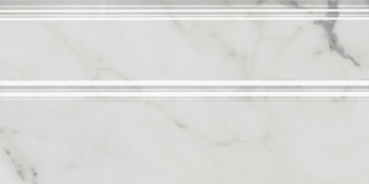 Плинтус FMA033R Коррер белый глянцевый обрезной 30x15x1,7, Kerama Marazzi (Керама Марацци)