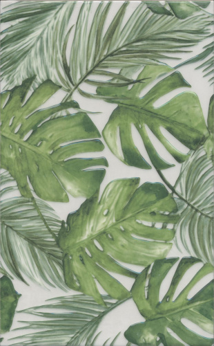 Плитка 6410 Левада зеленый глянцевый 25x40x0,88, Kerama Marazzi (Керама Марацци)