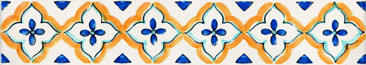 Бордюр STG\A350\5232 Капри майолика глянцевый 20x3,6x0,69, Kerama Marazzi (Керама Марацци)