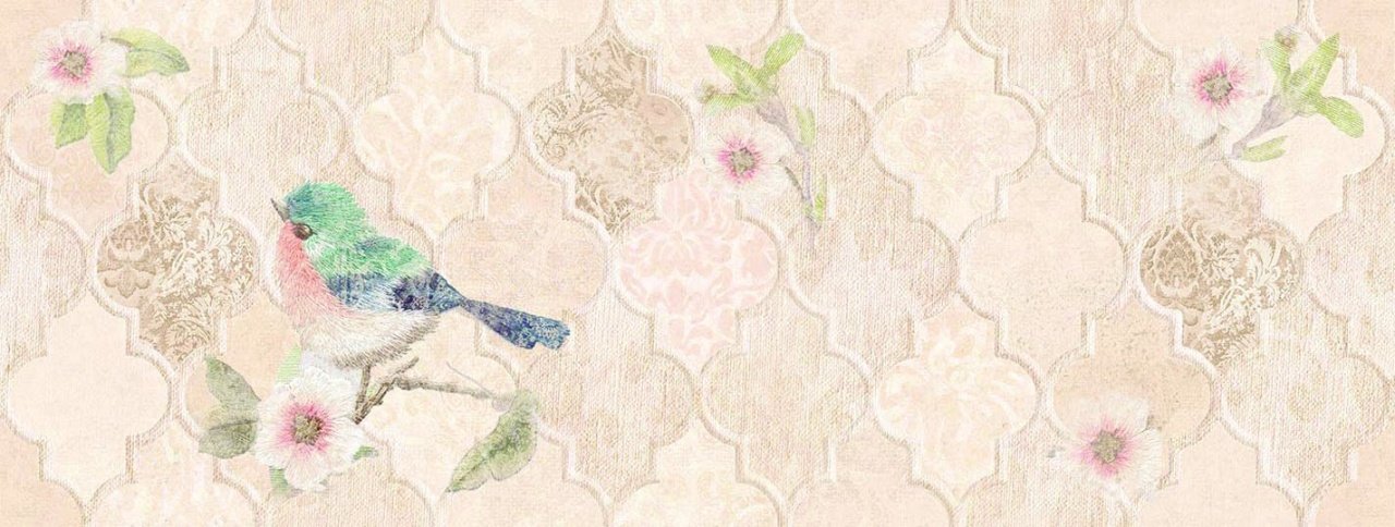 150863 Жардино (Zhardino) матовая плитка для стен 40х15, Pieza ROSA