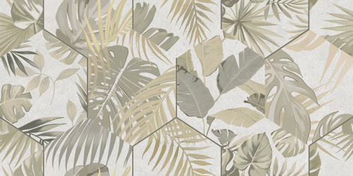 Плитка 508001101 Grunge (Гранж) Grey Geometry серый 31,5х63, Azori (Азори)