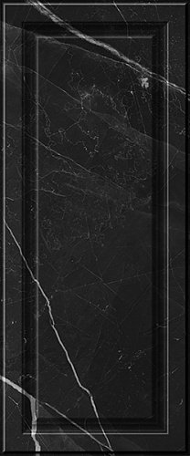 10100001219 Noir black wall 02 глянцевая плитка для стен 25х60, Gracia Ceramica