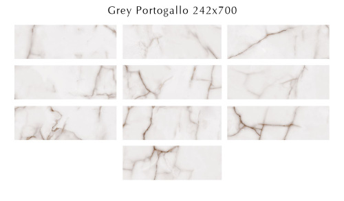 Плитка 509091201 Grey Portogallo (Грэй Портогáлло) 24,2х70, Eletto Ceramica (Элетто Керамика)
