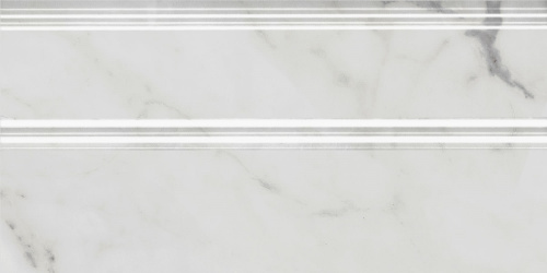 Плинтус FMA033R Коррер белый глянцевый обрезной 30x15x1,7, Kerama Marazzi (Керама Марацци)
